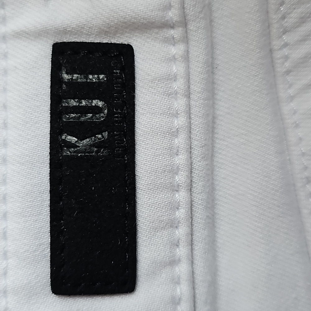 Kut from the Kloth Crop Skinny White Size 2 Stretch Jeans 27" Waist X 20" Inseam - Picture 5 of 15